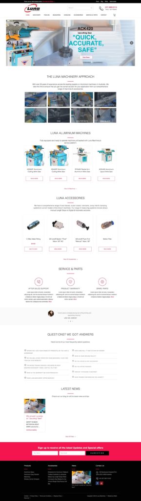 Aluminium Machinery Specialists Luna Machinery